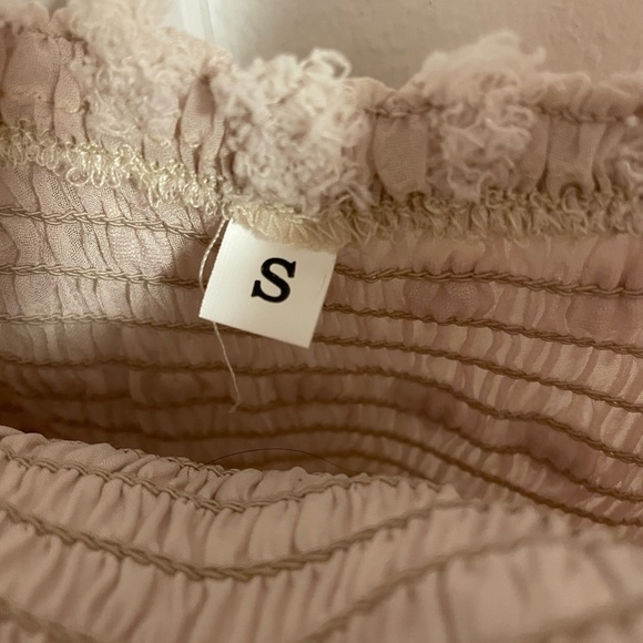 BOHO Cream Swiss Dot Dress - Picture 2 of 3